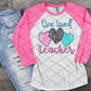 One Loved Teacher, Valentine's Day, Ready to press, Sublimation Transfer