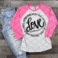 Love is Patient, Kind, Corinthians, Valentine's Day, Ready to press, Sublimation or DTF Transfer