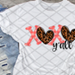 XOXO Ya'll, Valentine's Day, Ready to press, Sublimation Transfer