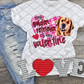 My Golden Retriever is My Valentine, Valentine's Day, Ready to press, Sublimation Transfer