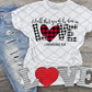 Let all you do be done in love, Valentine's Day, Ready to press, Sublimation Transfer