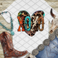 XOXO Western Valentine, Valentine's Day Ready to press, Sublimation Transfer