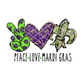 HTV Peace Love Mardi Gras, Mardi Gras, Ready to Press Transfer