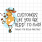 Customers Like You Are "Herd" to Find! Thanks for being awesome! 0.11 cents, Packaging Sticker 2x1.8