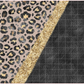 Animal Print and Gold 20oz. Straight Tumbler Sublimation Transfer, Ready to Press