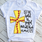 Softball Cross, Let the fields be joyful, Sublimation Transfer