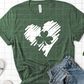 St. Patrick's Day Heart Shamrock Screen print transfer