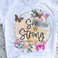 She is strong, Proverbs, Ready to Press, Sublimation or DTF Transfer