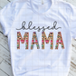 HTV Blessed Mom, Leopard print Transfer