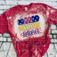 God Bless America Stars and Stripes, Sublimation Transfer