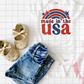 Made in the USA, America Stars and Stripes, Sublimation Transfer