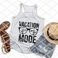 Vacation Mode, Beach Vacation Sublimation Transfer