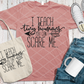 I teach tiny humans you can't scare me, Ready to Press, Screen print transfer