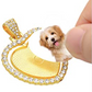 Sublimation Rhinestone Silver Heart Necklace.