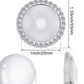 Sublimation Rhinestone Bezel Pendant, Round Glass Dome