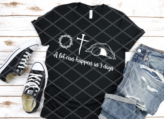 A lot can happen in 3 days, Screen Print