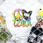 Peace Love Teach, Sublimation Transfers