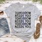 Tomorrow Needs You, Sublimation Transfer