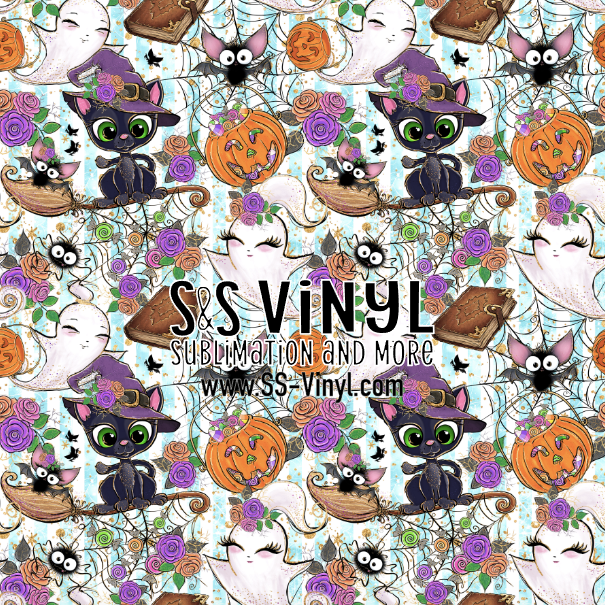 Halloween 4 Print Patterned Permanent Adhesive, HTV, or Sublimation