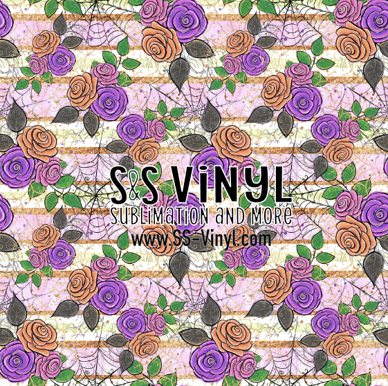 Halloween 7 Print Patterned Permanent Adhesive, HTV, or Sublimation