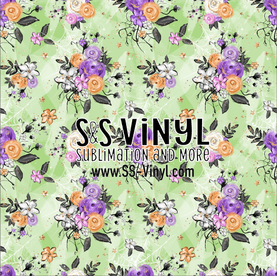 Halloween 8 Print Patterned Permanent Adhesive, HTV, or Sublimation