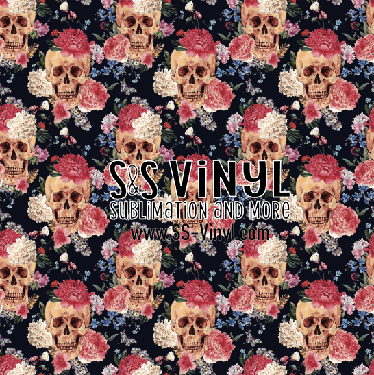 Halloween 10 Print Patterned Permanent Adhesive, HTV, or Sublimation