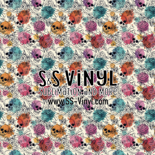 Halloween 10 Print Patterned Permanent Adhesive, HTV, or Sublimation