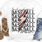 Loud and Proud Baseball, Sublimation Transfer, Ready to Press Transfer