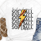 Loud and Proud Softball, Sublimation Transfer, Ready to Press Transfer