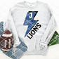 Lions Bolt Sublimation or HTV Transfer