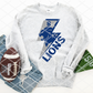 Lions Bolt Sublimation or HTV Transfer