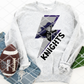 Knights Bolt Sublimation or HTV Transfer
