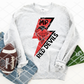 Red Devils Bolt Sublimation or HTV Transfer