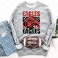 Stacked Eagles Sublimation or HTV Transfer