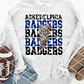 Arkdelphia Badgers Bolt Sublimation or HTV Transfer