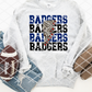 Badgers Bolt Sublimation or HTV Transfer