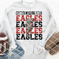 Cutter Morning Star Eagles Bolt Sublimation or HTV Transfer