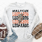 Malvern Leopards Bolt Sublimation or HTV Transfer