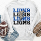 Lions Bolt Sublimation or HTV Transfer