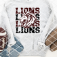 Lion Stacked Sublimation or HTV Transfer