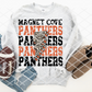 Magnet Cove Panther Bolt Sublimation or HTV Transfer