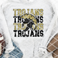 HS Trojans Stacked Sublimation or HTV Transfer