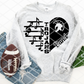 HS Trojans Heart Sublimation or HTV Transfer