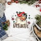 Santa Believe, Sublimation Transfer