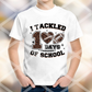 100 Days of School Football Sublimation Transfer