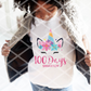100 Days Smarter Unicorn Sublimation Transfer
