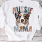 Aussie Mom, Dog Sublimation transfer