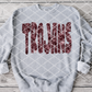 Trojans Maroon Sublimation or HTV Transfer