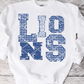 Lions Sublimation or HTV Transfer