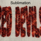 Red Devils Sublimation or HTV Transfer